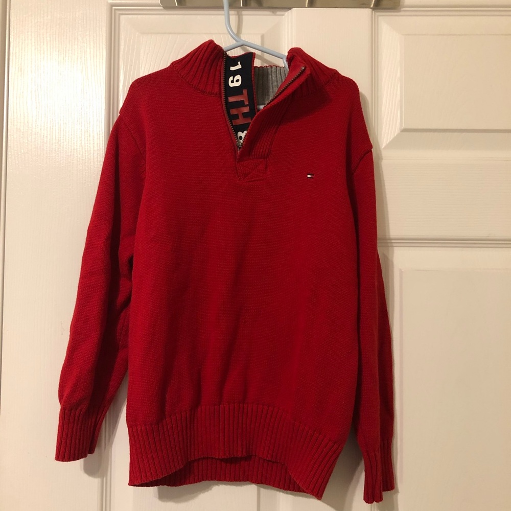 COPY - TH sweater in red